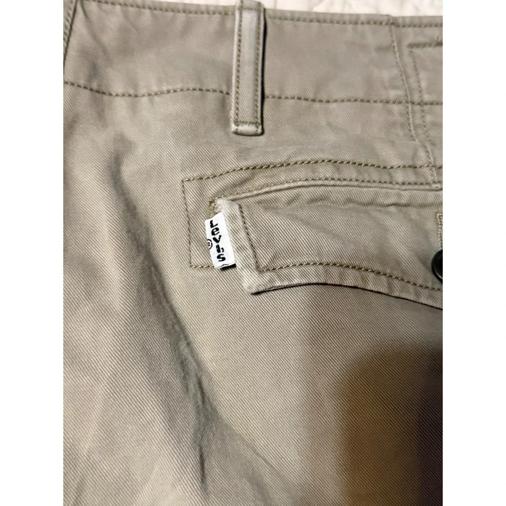Levis Mens Cargo Shorts Khaki Tan White Tab Utility Relaxed Fit W38